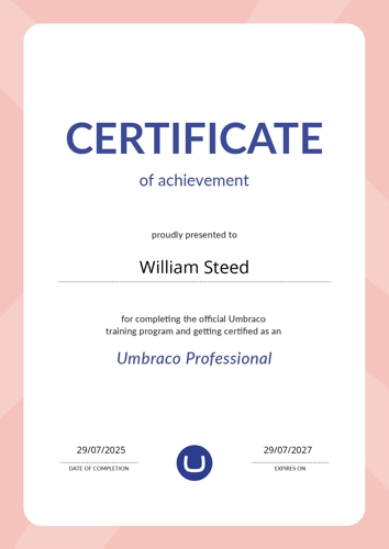 Umbraco Certified Professional