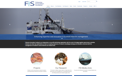 Fisheries Innovation Scotland Website Redevelopment