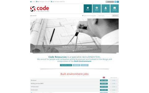 Code Resources Recruitment Website