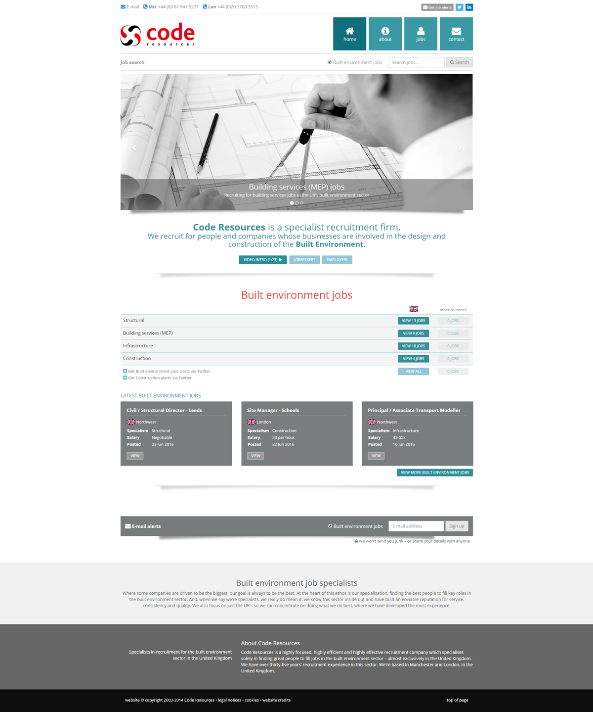 Code Resources Website build