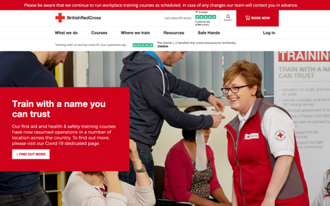 British Red Cross First Aid Training Website