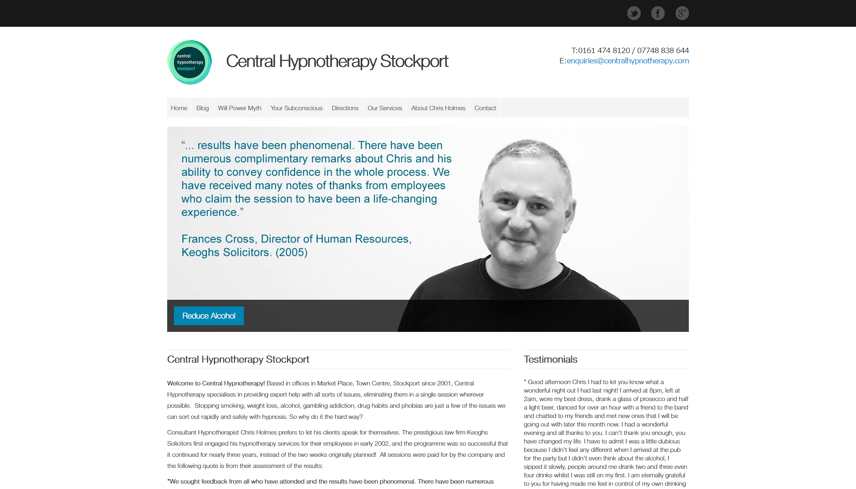 Central Hypnotherapy Website
